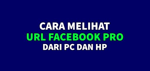 cara melihat url facebook